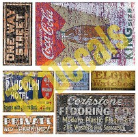 T2-Decals Ghost Signs #1 O-Scale T2-Decals Ghost Signs #1 O-Scale