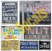 T2-Decals Ghost Signs #3 O-Scale T2-Decals Ghost Signs #3 O-Scale