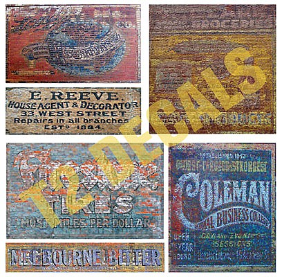 T2-Decals Ghost Signs #14 - O-Scale