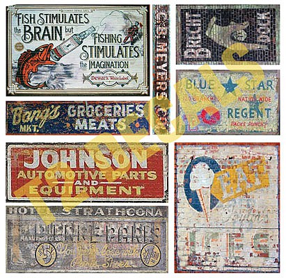 T2-Decals Ghost Signs #15 - O-Scale