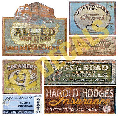 T2-Decals Ghost Signs #19 - O-Scale