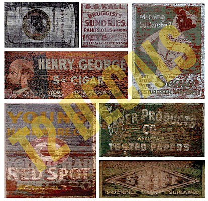 T2-Decals Ghost Signs #40 - O-Scale