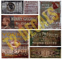 T2-Decals Ghost Signs #40 O-Scale T2-Decals Ghost Signs #40 O-Scale