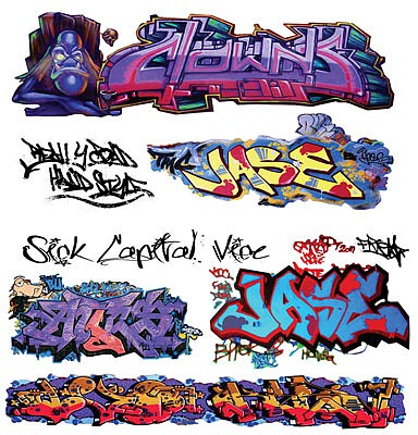 T2-Decals Graffiti #14 - O-Scale