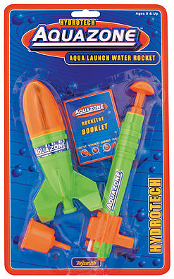 Toysmith Aqua Launch Water Rocket 5-1/2 Water Toy #4065