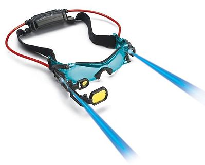 Toysmith Spy Gear- Night Goggles w/LED Lights & Flip-Out Magnifying Scope