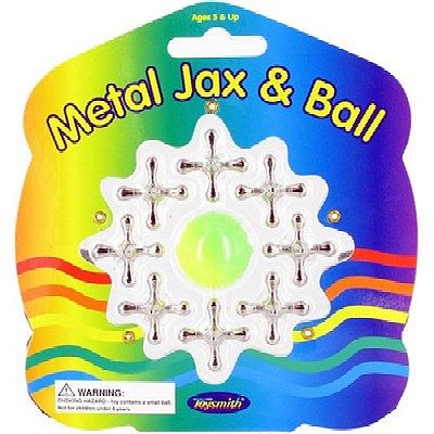 Toysmith Metal Jax & Ball Set Novelty Toy #9467