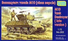 Unimodels M10 Late Version Tank Destroyer Plastic Model Tank Kit 1/72 Scale #202 Unimodels M10 Late Version Tank Destroyer Plastic Model Tank Kit 1/72 Scale #202