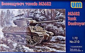 Unimodels M36B2 Tank Destroyer Plastic Model Tank Kit 1/72 Scale #210 Unimodels M36B2 Tank Destroyer Plastic Model Tank Kit 1/72 Scale #210