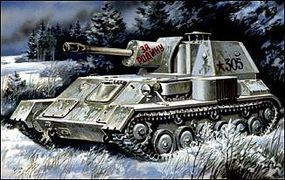 Unimodels SU76 WWII Russian Tank w/Self-Propelled Gun Plastic Model Tank Kit 1/72 Scale #304 Unimodels SU76 WWII Russian Tank w/Self-Propelled Gun Plastic Model Tank Kit 1/72 Scale #304