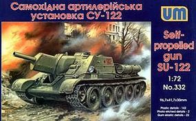 Unimodels SU122 WWII Soviet Self-Propelled Gun Plastic Model Tank Kit 1/72 Scale #332 Unimodels SU122 WWII Soviet Self-Propelled Gun Plastic Model Tank Kit 1/72 Scale #332