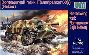 Unimodels FlammPzr 38(t) Hetzer WWII German Flamethrower Tank Plastic Model Tank Kit 1/72 #355 Unimodels FlammPzr 38(t) Hetzer WWII German Flamethrower Tank Plastic Model Tank Kit 1/72 #355