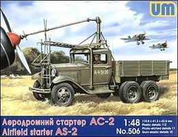 AS2 Airfield Starter on GAZ-AAA Truck Chassis Plastic Model Military Truck Kit 1/48 #506