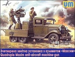 Unimodels Quad Maxim Anti-Aircraft MG on GAZ-AA Chassis