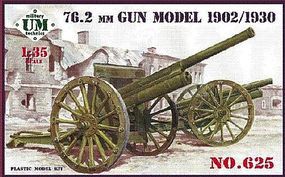 Unimodels 76.2mm Gun Model 1902/1930 Plastic Model Weapon Kit 1/35 Scale #625 Unimodels 76.2mm Gun Model 1902/1930 Plastic Model Weapon Kit 1/35 Scale #625