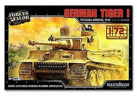 Unimax German Tiger 1 Plastic Model Military Vehicle Kit 1/72 Scale #873001a