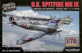 Unimax U.K. Spitfire MK.IX Plastic Model Airplane Kit 1/72 Scale #873009a