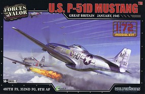 Unimax U.S. P-51D Mustang Plastic Model Airplane Kit 1/72 Scale #873010a