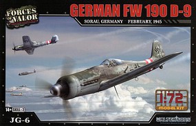 Unimax German FW 190 D-9 Plastic Model Airplane Kit 1/72 Scale #873012a