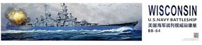 Very-Fire USS Wisconsin BB64 Battleship Plastic Model Military Ship Kit 1/350 Scale #350912