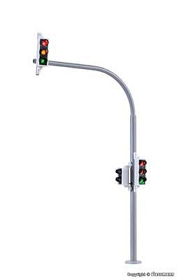 Viessmann Arc-Mast LED Traffic LED Light with Pedestrian Signal Includes Control Circuit pkg(2)