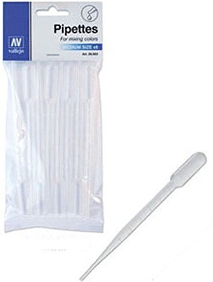 Vallejo Pipettes Medium Size (8) Hobby and Model Paint Supply #26003