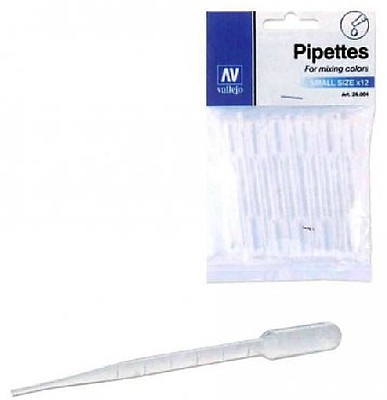 Vallejo Pipettes Small Size (12) Hobby and Model Paint Supply #26004