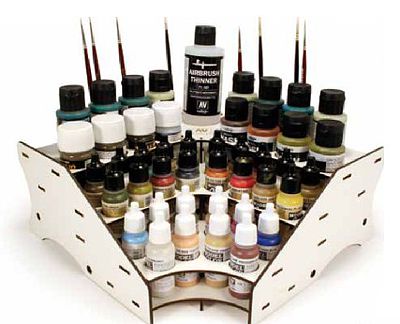 Vallejo CORNER MODULE PAINT STAND 44 bottles Hobby and Model Paint #26008