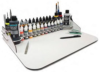 Vallejo Module Paint Display Stand & Large Workstation Hobby and Model Paint Storage Kit #26013