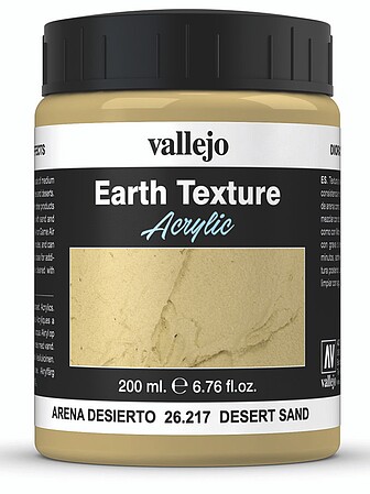 Vallejo Texture Paint, Dark Earth, 200 ml