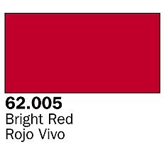 Vallejo 60ml Bottle Bright Red Premium Hobby and Model Acrylic Paint #62005