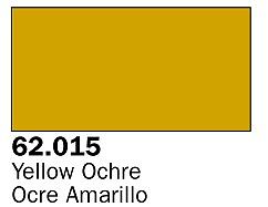 Vallejo Yellow Ochre Premium (60ml Bottle) Hobby and Model Acrylic Paint #62015