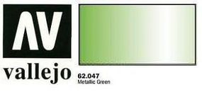 Vallejo Metallic Green Premium (60ml Bottle) Hobby and Model Acrylic Paint #62047