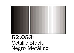 Vallejo Metallic Black Premium (60ml Bottle) Hobby and Model Acrylic Paint #62053