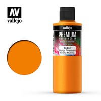 Vallejo Fluorescent Orange Premium airbrush color 200ML Hobby and Model Acrylic Paint #63033