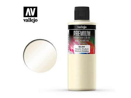 Vallejo Metallic Medium Premium airbrush color 200ML Hobby and Model  Acrylic Paint #63041