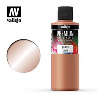 Vallejo Metallic Copper Premium airbrush color 200ML Hobby and Model Acrylic Paint #63050