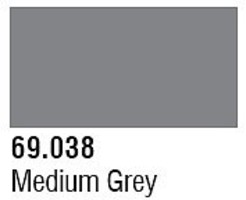 Vallejo 17ml Bottle Medium Grey Mecha Color Hobby and Model Acrylic Paint #69038