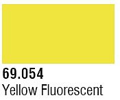 Vallejo 17ml Bottle Yellow Fluorescent Mecha Color Mecha Color Hobby and Model Acrylic Paint #69054