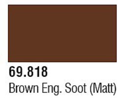 Vallejo 17ml Bottle Brown Engine Soot (Matt) Mecha Color Hobby and Model Acrylic Paint #69818