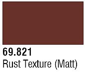Vallejo Rust Texture (Matt) 17ml Hobby and Model Acrylic Paint #69821
