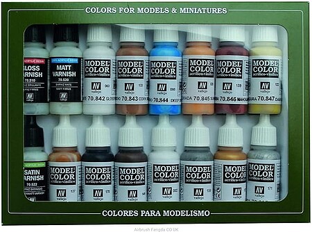 Vallejo EQUESTRIAN COLORS PAINT SET (16 Colors) - Hobby and Model