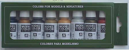 Vallejo Paint Set: Face & Skintones - 8 17ml Bottles 70124