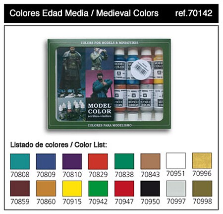 Medieval Colors Model Color Paint Set