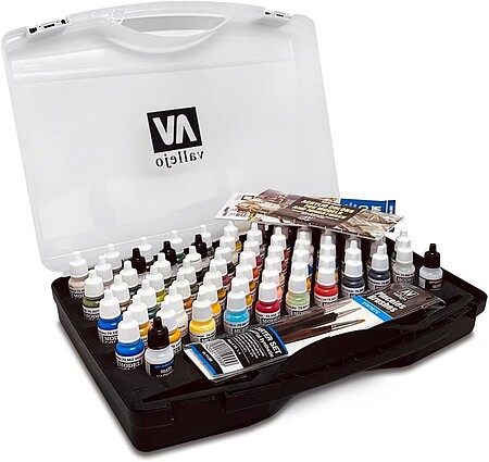 Vallejo 17ml Bottle WWII Allied Model Color Paint Set (16 Colors) Hobby and  Model Paint Set #