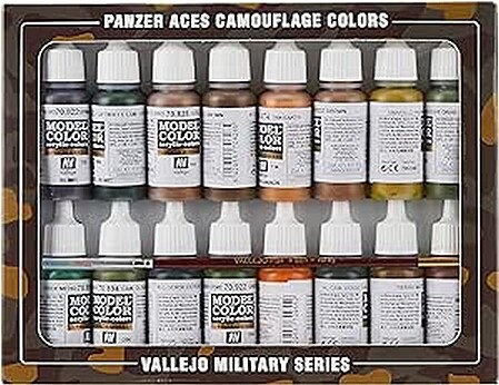 Panzer Aces Camouflage Paint Set (16)