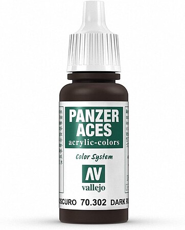 Vallejo DARK RUST PANZER ACES COLOR 17ml Hobby and Model Acrylic Paint #70302