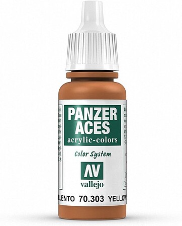 Vallejo YELLOWISH RUST PANZER ACES 17ml Hobby and Model Acrylic Paint #70303