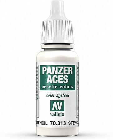 Vallejo STENCIL PANZER ACES 17ml Hobby and Model Acrylic Paint #70313