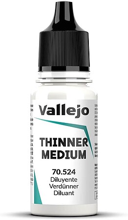 Vallejo THINNER MEDIUM 17ml Hobby and Model Acrylic Paint #70524